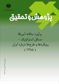  پژوهش و تحقیق: برآورد سالانه آمریکا (مسائل استراتژیک ـ رویکردها و طرح‌ها درباره ایران (۱۳۸۸))